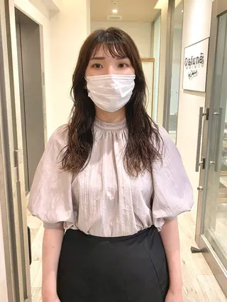 セミロング パーマ ショート& パーマ　坂本のヘアスタイル
