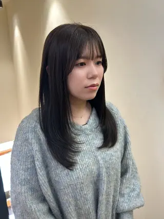 ロング カラー hubhair レイヤー/透明感のヘアスタイル