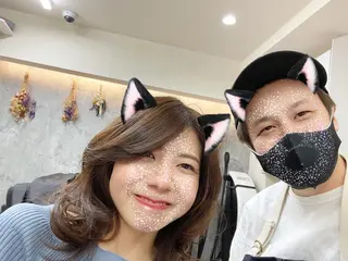 ミディアム カラー TOWA 野村 コウダイのヘアスタイル