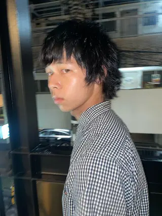 ショート カラー メンズ 浅岡 昭汰のヘアスタイル