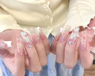 ネイル By moonネイル 🌷ワンホン/韓国風のネイルデザイン