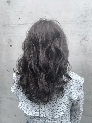 セミロング カラー 色落ちまでキレイに！ ！女性サロンのヘアスタイル
