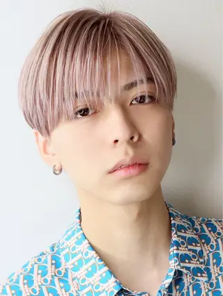 ショート カラー パーマ メンズ 渡部 武瑠のヘアスタイル