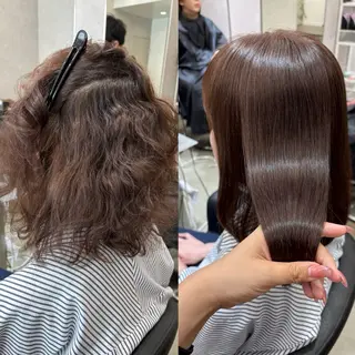ショート カラー パーマ 女性限定マンツーマン 渋谷Roiめぐみのヘアスタイル
