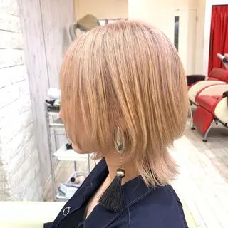 ミディアム カラー 櫻井 なんなのヘアスタイル