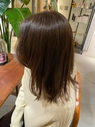 ミディアム カラー 聖 来のヘアスタイル
