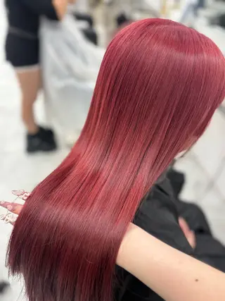 ロング 🎀暖色カラー🎀 韓国ヘア まなかのヘアスタイル