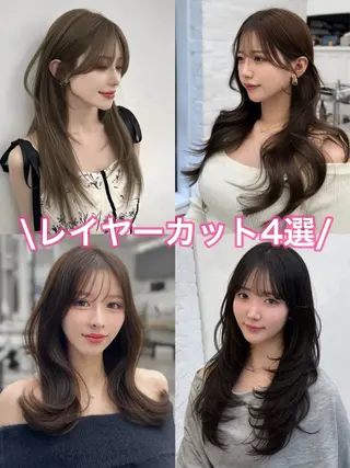 セミロング 韓国ヘア×2way 🇰🇷和知拓郎のヘアスタイル