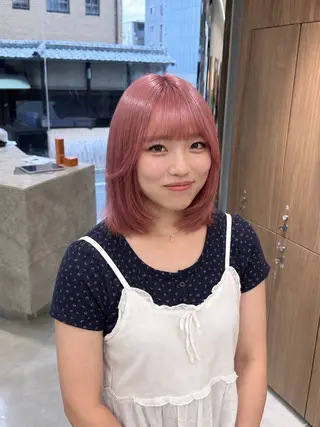 ミディアム 髪質改善/縮毛矯正 入江桃花のヘアスタイル