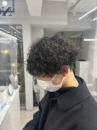 ショート 京都河原町 メンズパーマ助川龍哉のヘアスタイル