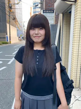 ロング カラー ソノダ リコのヘアスタイル