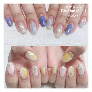ミディアム ネイル 🐾enen style 🐾のネイルデザイン
