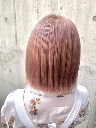 ミディアム カラー 花木 志穂のヘアスタイル