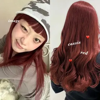 ロング カラー トレンド韓国ヘアー♡ 横浜美容室♡のヘアスタイル