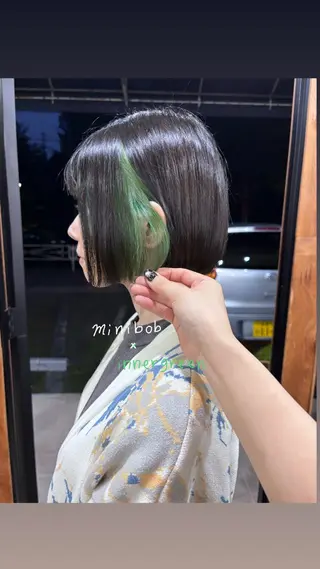 ショート カラー なぎ🌿.∘[ボブ, ニュアンスカラー]のヘアスタイル
