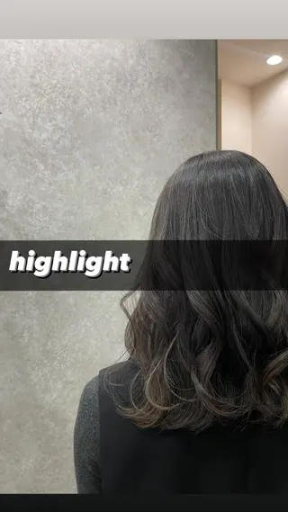 ロング カラー たなか りなのヘアスタイル