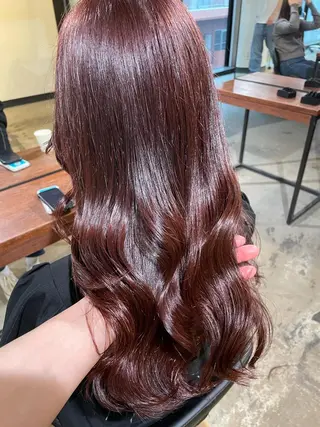 ロング カラー ヘアアレンジ キッズ ネイル マツエク・マツパ アイブロウ 透明感カラー/推しカ ラー☁️JURAのヘアスタイル