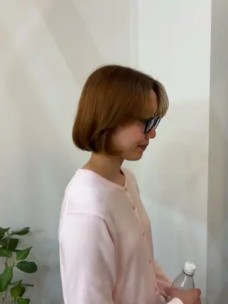 ショート カラー ラフパーマ🤎ベージ ュカラー🤎annaのヘアスタイル