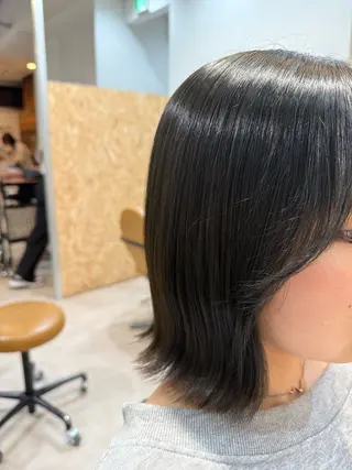 ミディアム カラー ハラダユウカ flower西明石店のヘアスタイル