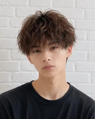 ショート カラー カラーリスト♡ メンズショートボブ紡のヘアスタイル