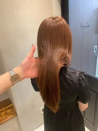 セミロング 新宿/顔周りカット +レイヤー=しずく♩のヘアスタイル