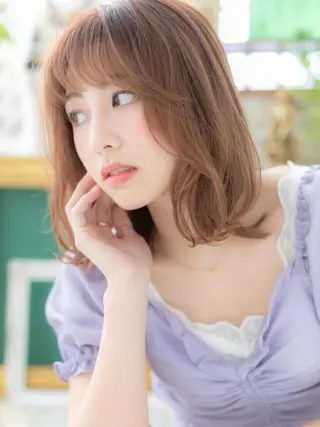 ミディアム カラー 🍀鶴貝 幸哉🍀のヘアスタイル
