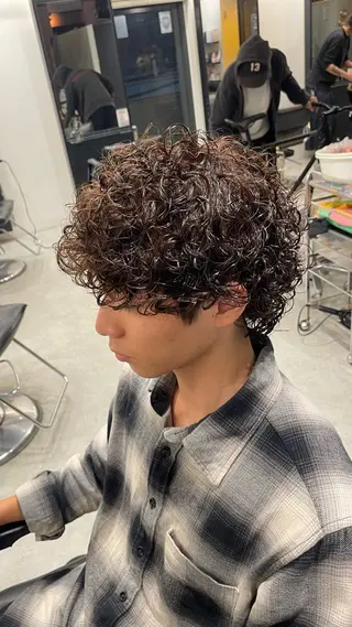 ショート パーマ 海外風パーマ カラー特化園田　楓莉のヘアスタイル