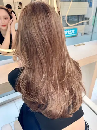 ロング 🦋盛れるレイヤー/ ベージュ/Ryugaのヘアスタイル