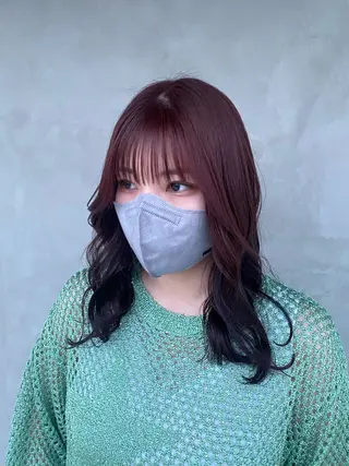 ミディアム カラー 韓国風hair💕 Kanonのヘアスタイル