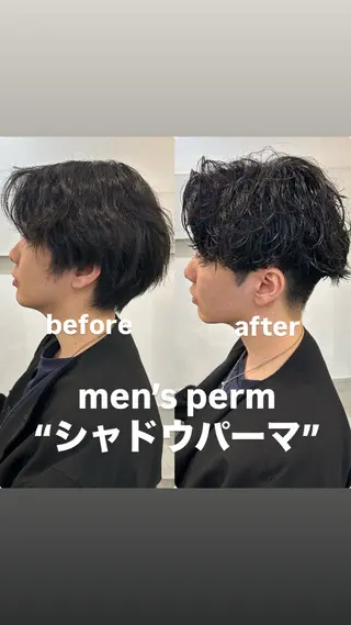 パーマ メンズ メンズ清潔感のプロ 💈メンズパーマ藤田のヘアスタイル