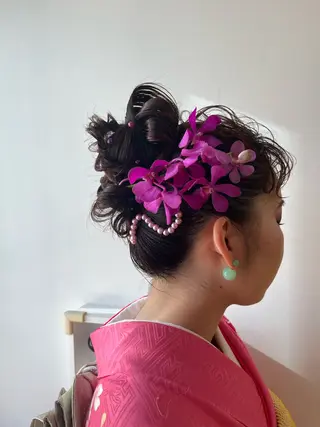 ヘアアレンジ 胡子 凜のヘアスタイル