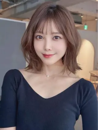 ミディアム カラー ヘアアレンジ トレンド×似合わせ 中野悠のヘアスタイル
