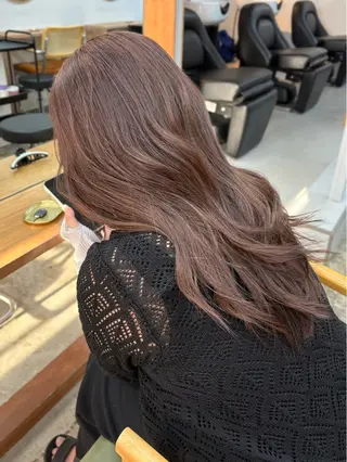 ロング カラー まさと/ブリーチなし カラーレイヤーカットのヘアスタイル