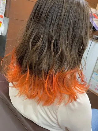 ミディアム レイヤー/艶髪カラー 森本くるみのヘアスタイル