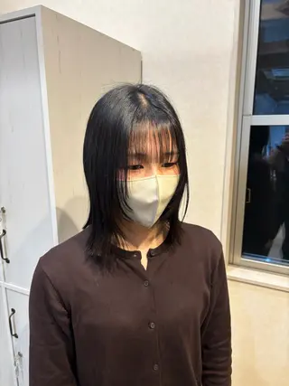 ミディアム 下河 美友のヘアスタイル