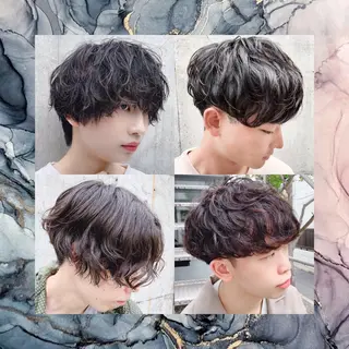 ショート パーマ ヘアアレンジ メンズ メンズスタイル ly本厚木のヘアスタイル