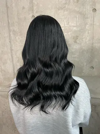 ロング カラー ヘアアレンジ 縮毛矯正/髪質改善/ ブリーチ毛/木元渓太のヘアスタイル