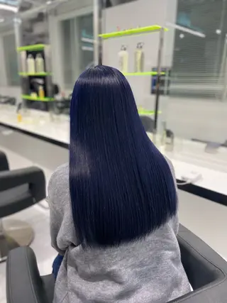 セミロング カラー ヘアアレンジ レイヤー×透明感カラ ーHAYATOのヘアスタイル