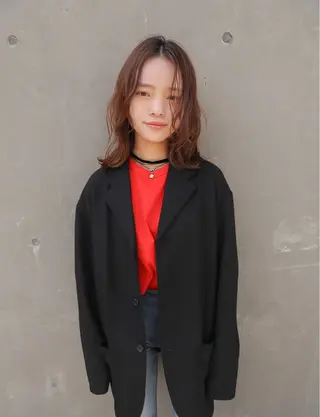 ショート パーマ shimoozaki Kazuyaのヘアスタイル
