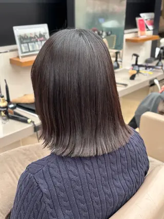 ミディアム 西山奈那 🎀【zina新宿】のヘアスタイル