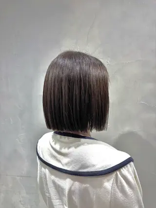 ショート たなかあゆ✨ ワンレンボブ渋谷のヘアスタイル