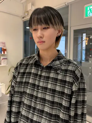 ショート カラー メンズ 浅野 匠のヘアスタイル
