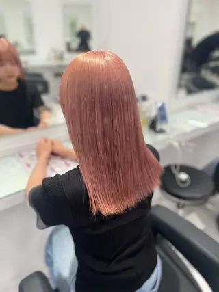 ミディアム カラー トレンド暖色ヘア🍒 miu🍒のヘアスタイル