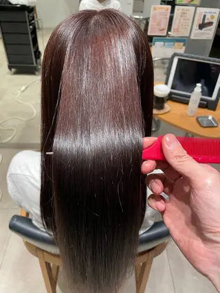 ロング 髪質改善カラー＆ 縮毛矯正　石井良平のヘアスタイル