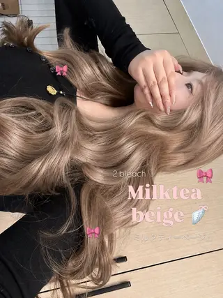 ロング カラー ヘアアレンジ 透明感カラー🎀艶髪 Anju/渋谷🎀のヘアスタイル