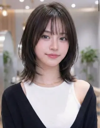 ミディアム ⭐️モデル大募集⭐️ 森下ゆうき⭐️のヘアスタイル