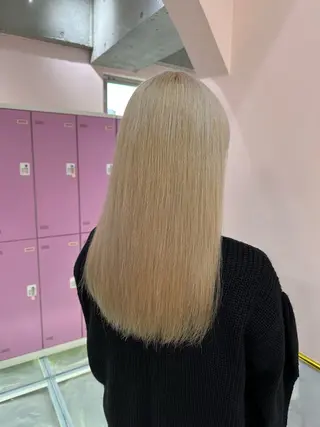セミロング カラー モテ艶🪄ベージュ カラー🧸RUKAのヘアスタイル