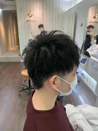 ショート メンズ 三矢 ちなつのヘアスタイル