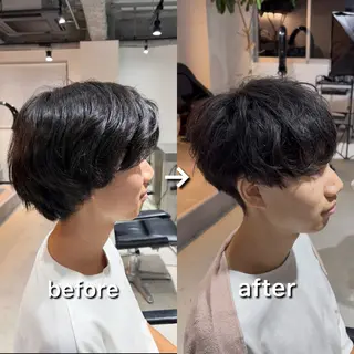 ショート メンズパーマ Dover島村祐輝のヘアスタイル