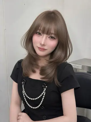 ロング カラー 上品モテヘア🩶 karen🩶のヘアスタイル